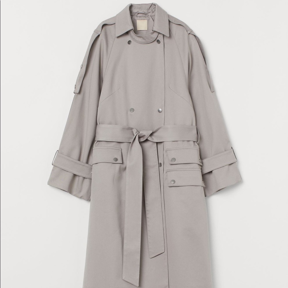H&M long oversized trench coat